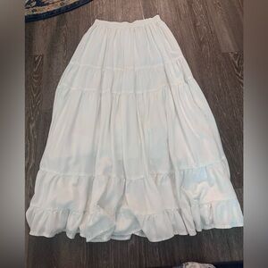 American Eagle Outfitters Cream Maxi Skirt